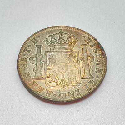 LOT 319: 1806 and 1807 Carolous IIII Dei Gratia Hisean Et Ind Rex 8 R F M Spanish Colonial Silver Coins