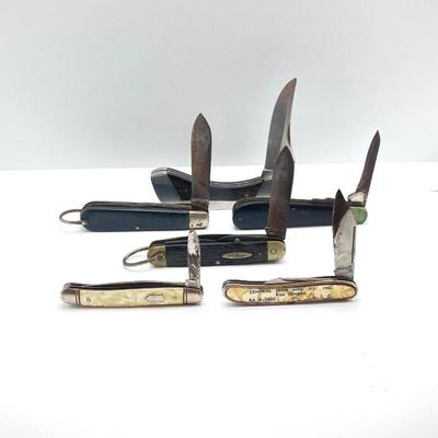 LOT 321: Collection of Vintage Pocket Knives - Ambassador USA, Camillus, Kabar and More