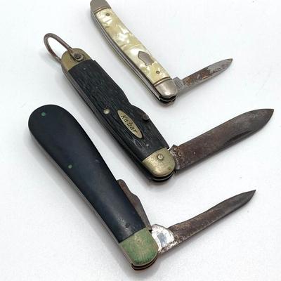 LOT 321: Collection of Vintage Pocket Knives - Ambassador USA, Camillus, Kabar and More