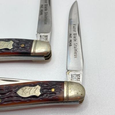LOT 322: Vintage Pocket Knife Collection - Imperials, Colonial, Schrade Walden and More