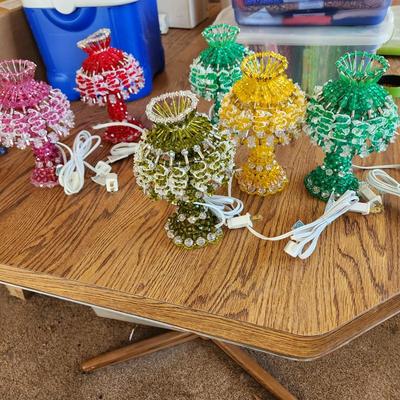 6 Crafter Handmade Decorative Bead Lamps