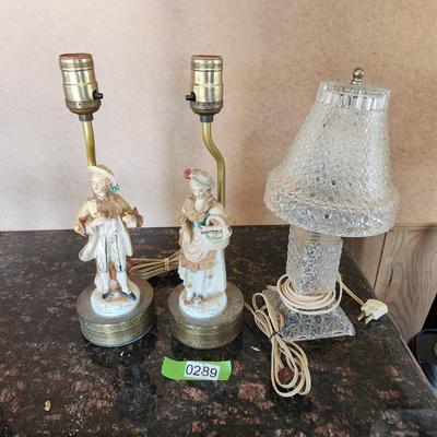 3 Vintage Table Lamps