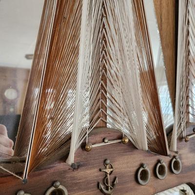 3 String Wood Mirror Art Sailboat Ships Boats Nautical Theme Wall Art 2 Medium size 1 Large