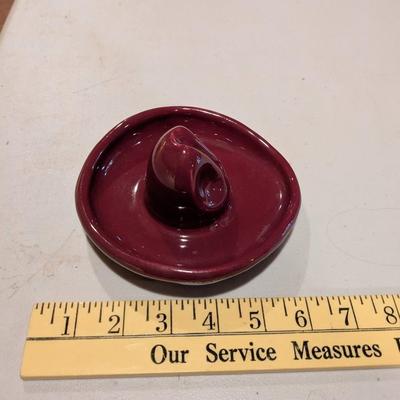 Vintage Hickok Pottery Cowboy Hat Ashtray