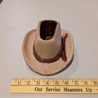 Awesome Vintage Haeger Pottery Cowboy Hat Planter USA #338