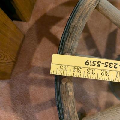 Antique Wagon Wheel Coffee Table