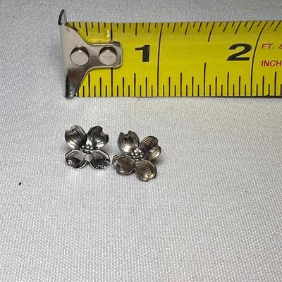 Stuart Nye Sterling Dogwood Earrings & More (K-RG)