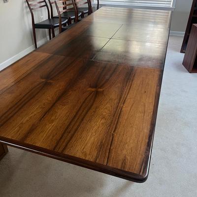 MCM Swedish Rosewood Dining Room Table & Six Chairs (DR-MG)