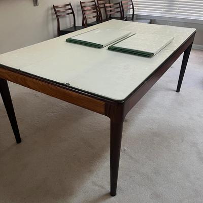 MCM Swedish Rosewood Dining Room Table & Six Chairs (DR-MG)