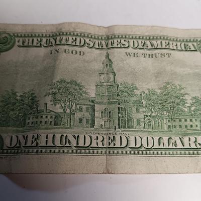 1990 $100 DOLLAR BILL