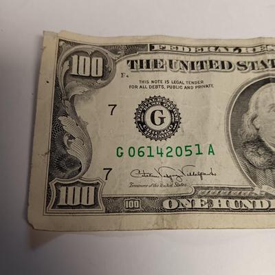 1990 $100 DOLLAR BILL