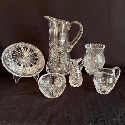Cut Crystal Glass Pitcher & More (PB-RG)