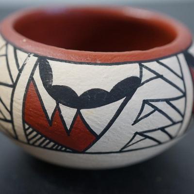 TWO JEMEZ SM. POTS. ONE SIGNED TOYA
