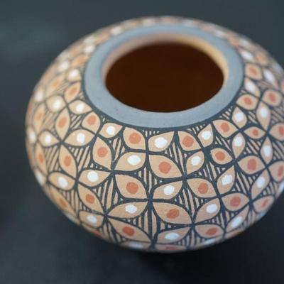 TWO JEMEZ SM. POTS. ONE SIGNED TOYA