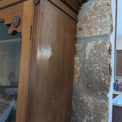 Beautiful Antique Walnut Cabinet/Secretary