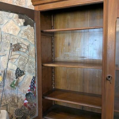 Beautiful Antique Walnut Cabinet/Secretary