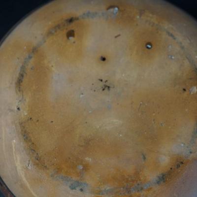 POTTERY BOWL- "TRIBAL CLAY" POLY CHROME INTERIOR POSSIBLE PERUVIAN SEMINARIO