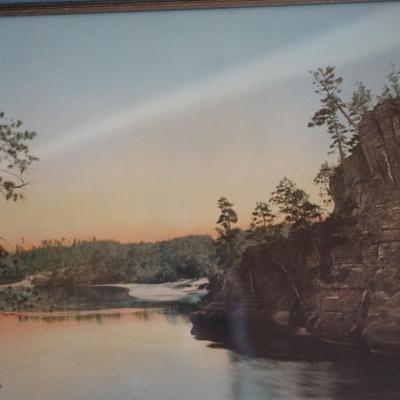 RARE HENRY HAMILTON BENNETT PHOTOGRAPH OF WISCONSIN DELLS STUDIO STAMP 22 1/2" BY 18 1/2"