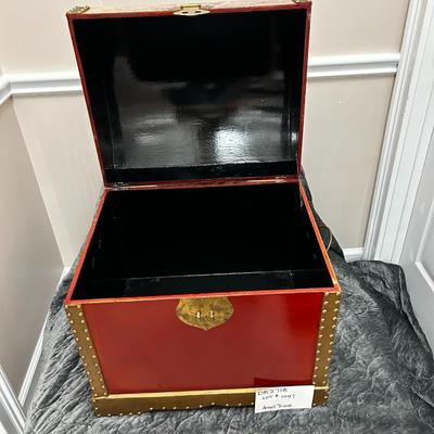 Cherub (Angel) Treasure Chest Trunk - 20"Wx19.7"Hx16.2"D Approx