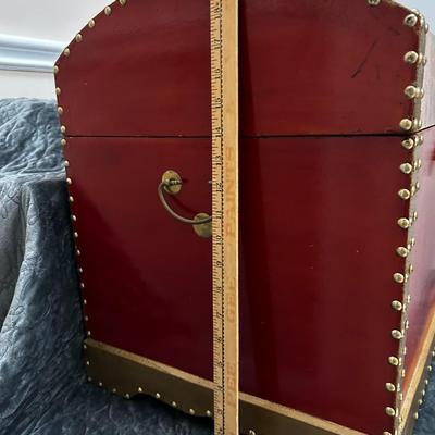 Cherub (Angel) Treasure Chest Trunk - 20"Wx19.7"Hx16.2"D Approx