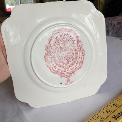 Crown Ducal Washington Bicentennial Memorial Plate