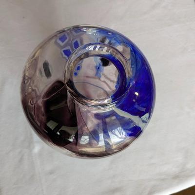 Multi Colored Hand Blown Vase