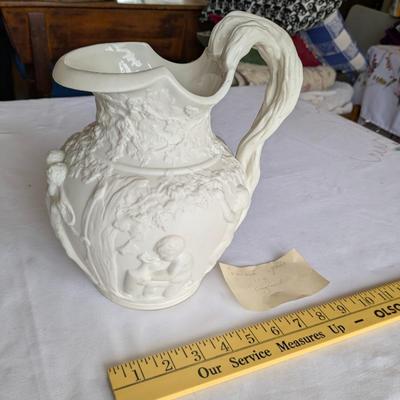 Rare Copeland & Garrett "The Vintage" Relief Moulded Jug 1844
