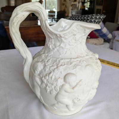 Rare Copeland & Garrett "The Vintage" Relief Moulded Jug 1844