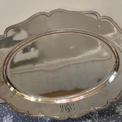 Shreve & Co. 16” x 12” Sterling Silver Service Platter (925 grams)