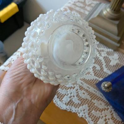Collection of 3 Vintage Perfume Bottles and Cobalt Tray