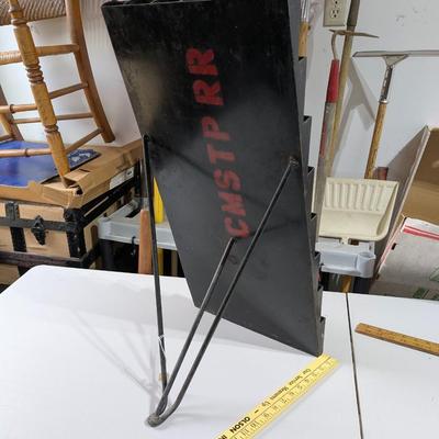 Antique Iron Train Ticket (?) Storage Display