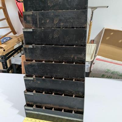 Antique Iron Train Ticket (?) Storage Display