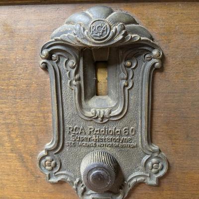 Antique 1928 RCA Radiola 60 Superheterodyne Radio & 103 Reproducer, Loudspeaker