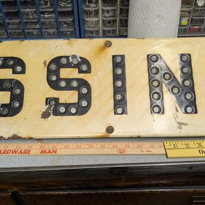 Antique Rail Road Crossing Porcelain Sign