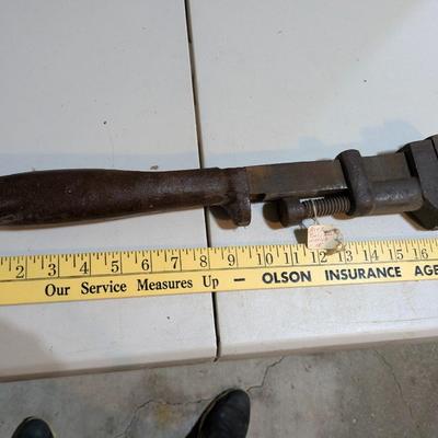 Vintage W & B Co. 10 1/2" Monkey Wrench