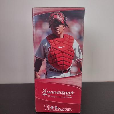 LOT 21K: 2010 & 2013 Collector’s Edition MLB Philadelphia Phillies Carlos Ruiz Bobble Figurines in Boxes