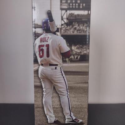 LOT 21K: 2010 & 2013 Collector’s Edition MLB Philadelphia Phillies Carlos Ruiz Bobble Figurines in Boxes