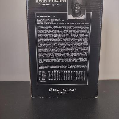 LOT 23K: MLB Philadelphia Phillies Bobble Figurines w/ Boxes: Ryan Howard