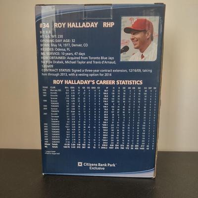 LOT 24K: MLB Philadelphia Phillies Roy Halladay Bobble Figurines in Boxes