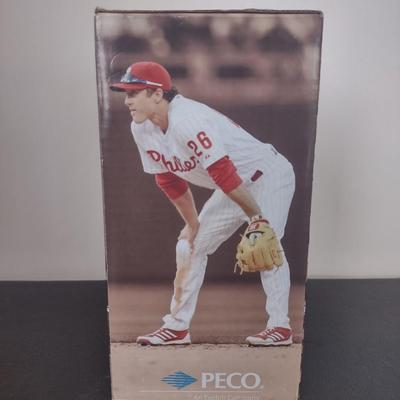 LOT 25K: MLB Philadelphia Phillies Chase Utley Bobble Figurines in Boxes