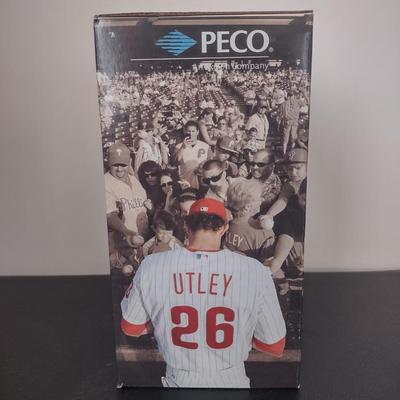 LOT 25K: MLB Philadelphia Phillies Chase Utley Bobble Figurines in Boxes