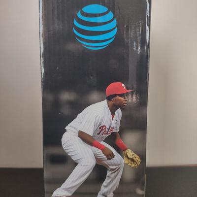 LOT 27K: MLB Philadelphia Phillies Player Collector’s Edition Bobble Figurines in Boxes: Maikel Franco & Cliff Lee