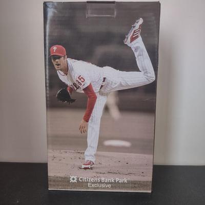 LOT 28K: MLB Philadelphia Phillies Cole Hamels Collector’s Edition Bobble Figurines in Boxes