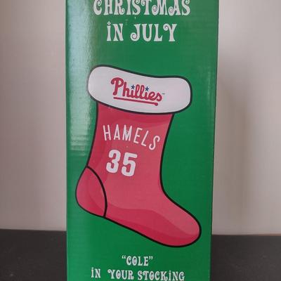 LOT 28K: MLB Philadelphia Phillies Cole Hamels Collector’s Edition Bobble Figurines in Boxes