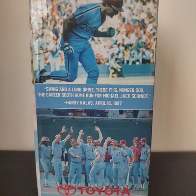 LOT 29K: MLB Philadelphia Phillies Jimmy Rollins & Mike Schmidt Collector’s Edition Bobble Figurines in Boxes