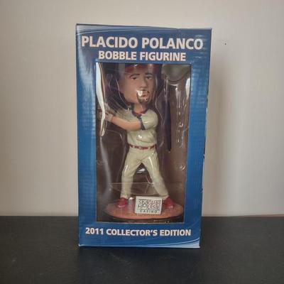 LOT 30K: MLB Philadelphia Phillies Player Bobble Figures in Boxes: Roy Oswalt & Placido Polanco