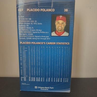 LOT 30K: MLB Philadelphia Phillies Player Bobble Figures in Boxes: Roy Oswalt & Placido Polanco