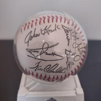 LOT 31K: 1993 Facsimile Signed World Series Baseball and Signed Bud Harrelson Baseball