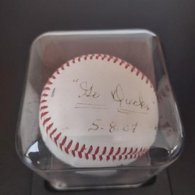 LOT 31K: 1993 Facsimile Signed World Series Baseball and Signed Bud Harrelson Baseball