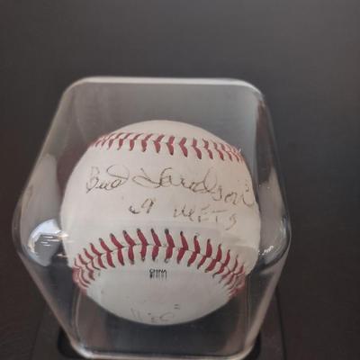 LOT 31K: 1993 Facsimile Signed World Series Baseball and Signed Bud Harrelson Baseball